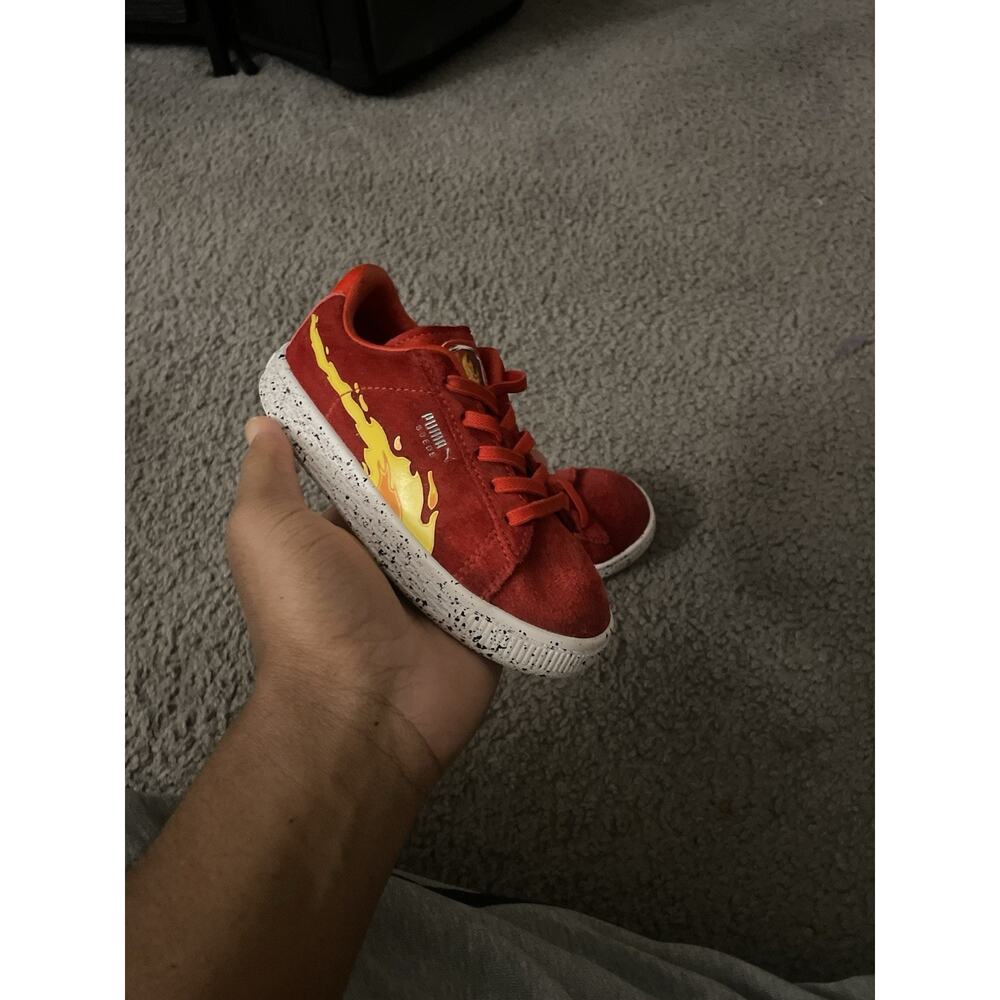 Size 9c-Puma Toddlers Suede AC INF x PAW PATROL Sneakers Lace Up